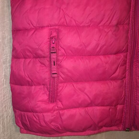 abercrombie 13-14ย Fuchsia Puffer SherpaโLined HoodedโVest - Picture 5 of 15